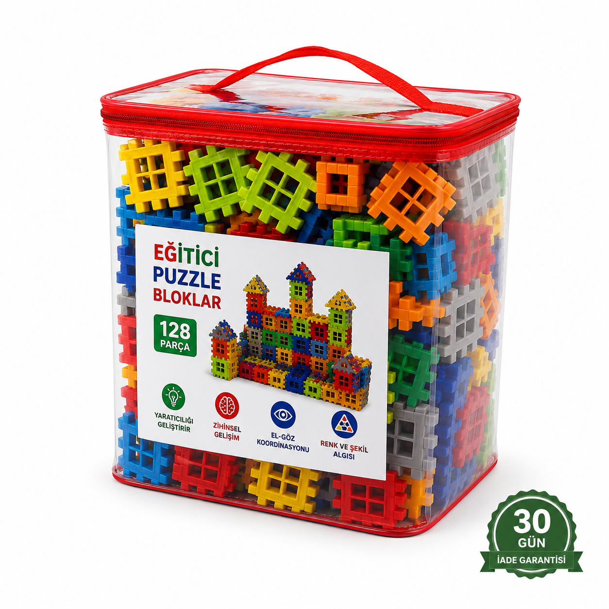Toymino Kişisel Gelişim 3D Eğitici Puzzle Seti(128) Parça