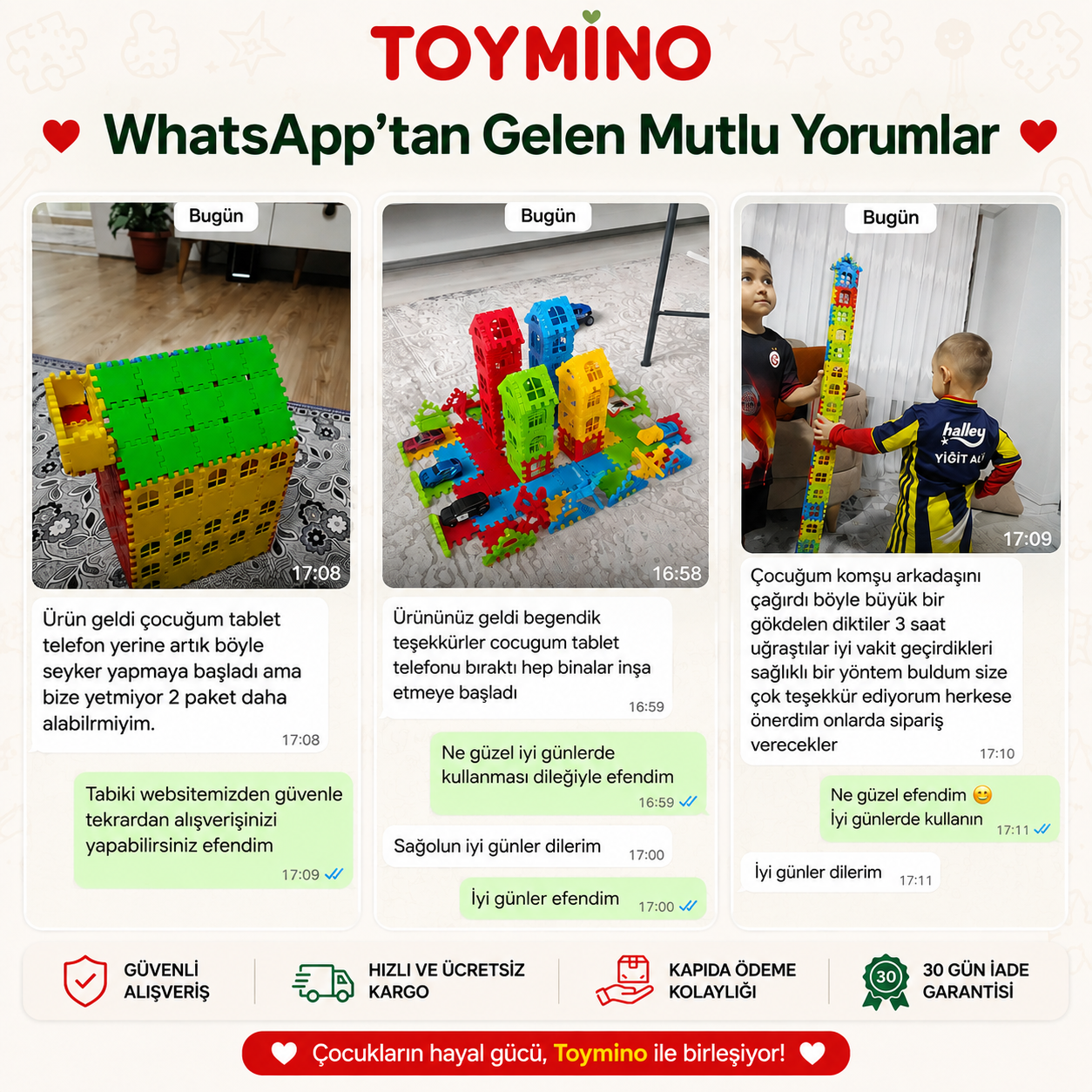 Toymino Kişisel Gelişim 3D Eğitici Puzzle Seti(128) Parça